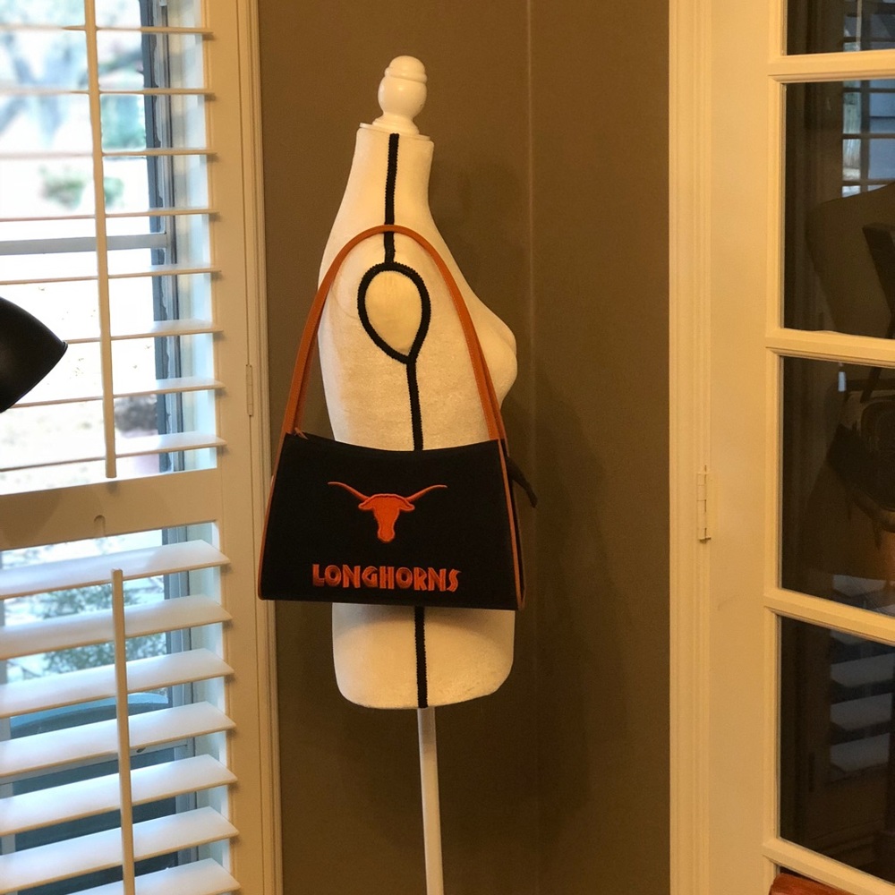 🐂Black Texas Longhorns Shoulder Handbag🏈